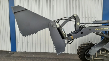 4-in-1 Klappschaufel Standard für Frontlader mit EURO-Aufnahme Mehrzweckschaufel Schaufel Erdschaufel