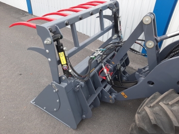 Greifschaufel Eurotrac W12S, Hoflader, Krokodilschaufel, Krokodilmulde, Mistschaufel