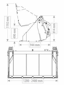 4-in-1 Klappschaufel, Mehrzweckschaufel, Schaufel, Erdschaufel, Universalschaufel