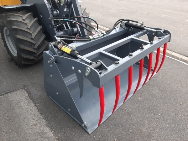Greifschaufel Eurotrac W12S, Hoflader, Krokodilschaufel, Krokodilmulde, Mistschaufel