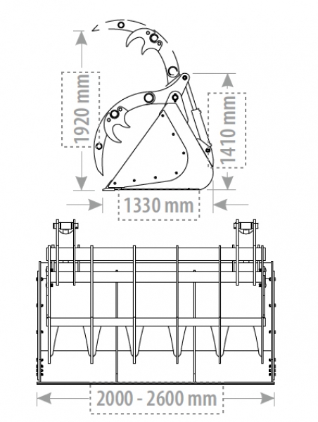 Greifschaufel, Silageschaufel, Schaufel, Holzschaufel, Mistschaufel